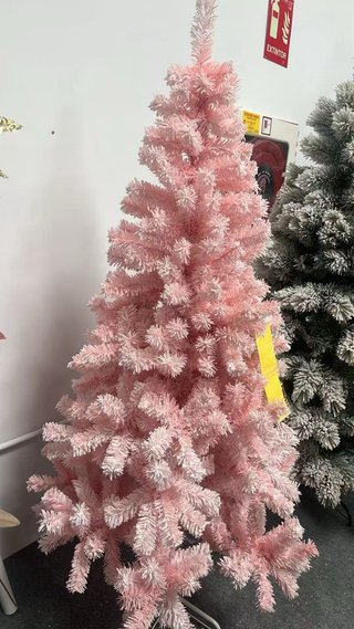 Árbol de Navidad Rosa Nevado 180cm