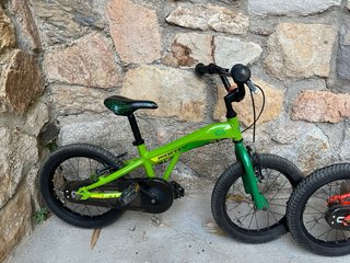 Bici Monty 16 Naranja y Verde