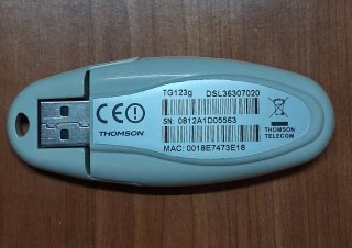 THOMSON TG123g. Receptor WiFi
