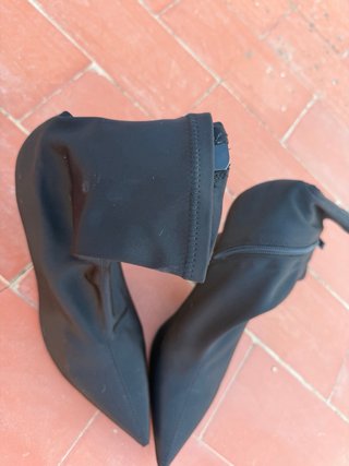 Botines negros tacón fino