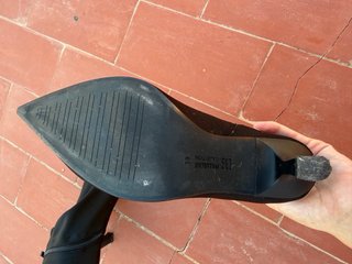 Botines negros tacón fino