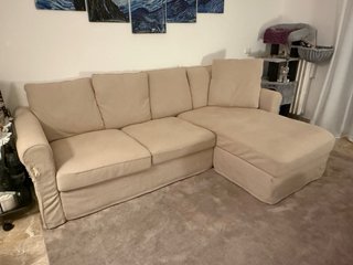 Divano IKEA con chaise longue – sfoderabile – €400