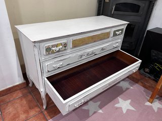 Cómoda vintage 3 cajones madera