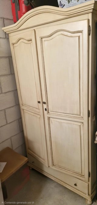 Armario Vintage Madera Beige