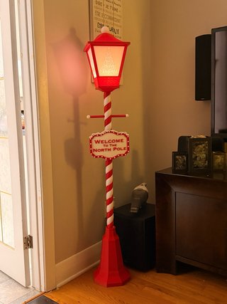 Farola Navideña Welcome to the North Pole