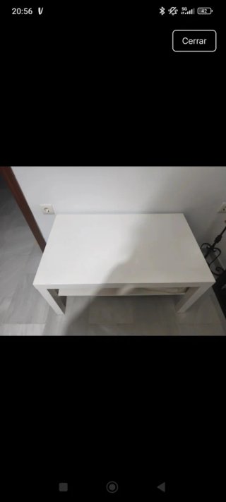 Mesa baja blanca Ikea iria