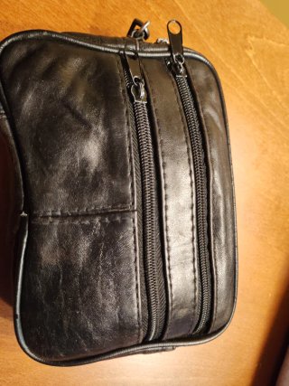 Bolso de mano de piel