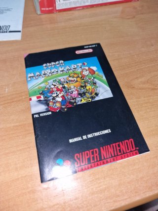Super Mario Kart SNES PAL Version Española