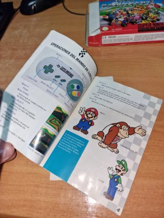 Super Mario Kart SNES PAL Version Española