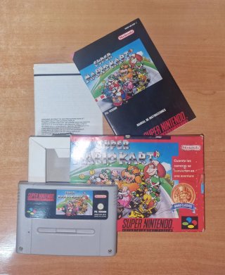 Super Mario Kart SNES PAL Version Española