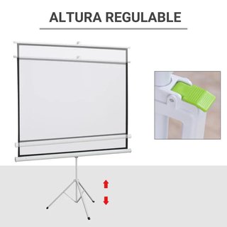 Pantalla de Proyector Manual Soporte 84 Pulgadas