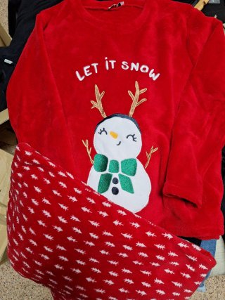 Pijama Navidad Muñeco Nieve Let it Snow