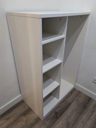 Armario abierto Ikea blanco