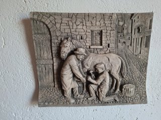 4 Cuadros Relieve Escayola