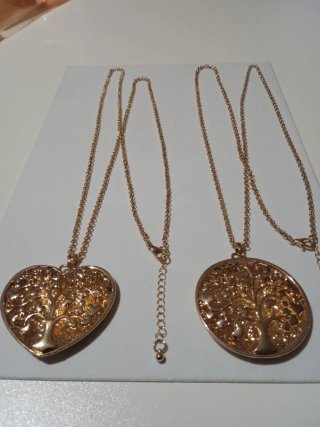 Collana color oro ciondolo albero della vita donna