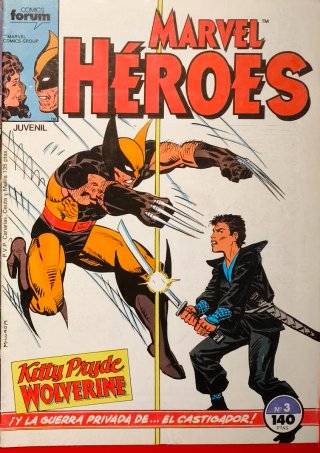 Marvel Héroes 1 y 3 (1987) Kitty Pryde y Lobezno