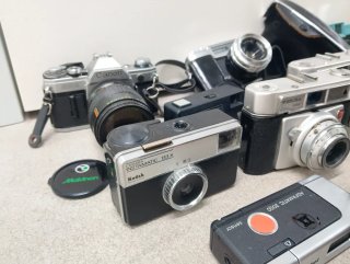Lote de cámaras Agfa, Canon, Kodak, Yashica