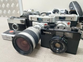 Lote de cámaras Agfa, Canon, Kodak, Yashica