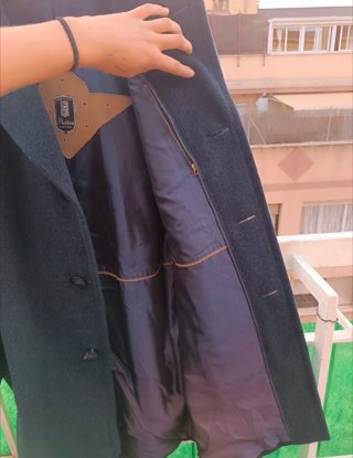 Abrigo azul hombre