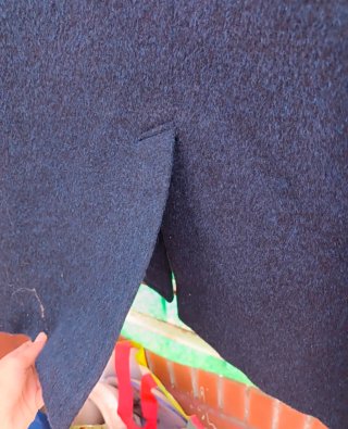 Abrigo azul hombre
