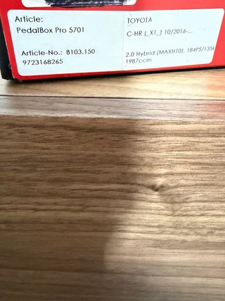 PedalBox Pro Toyota C-HR 180H