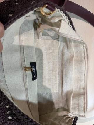 Bolso marrón tejido INGABIRE