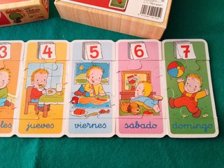 Puzzle días de la semana EDUCA