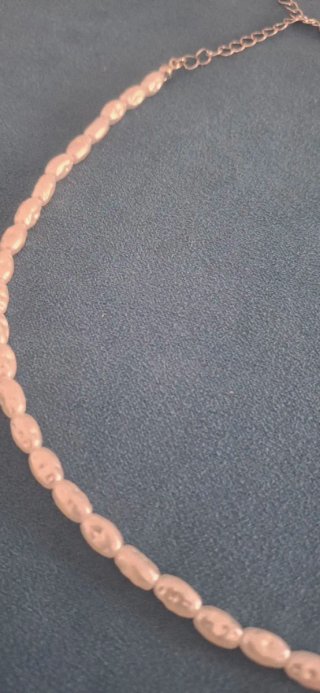 Collar Perlas y Cadena Plata 56cm