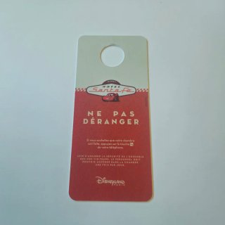 Cartel Hotel Disneyland Santa Fe No Molestar