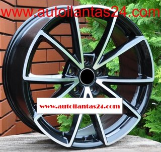8838 JUEGO DE 4 LLANTAS AUDI RS BLACK  MET r667554