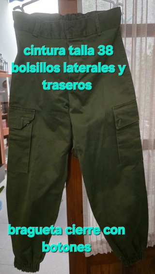Traje de faena verde oliva