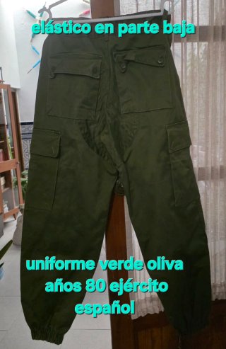 Traje de faena verde oliva