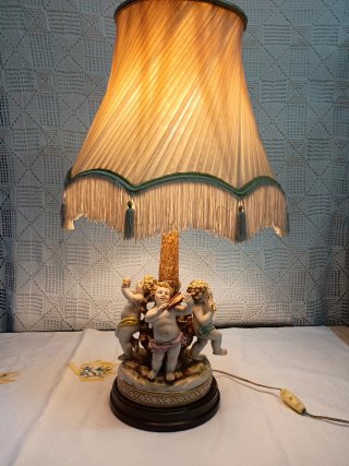 Lampada Vintage Cherubini Flauto in Legno