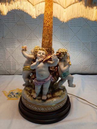 Lampada Vintage Cherubini Flauto in Legno