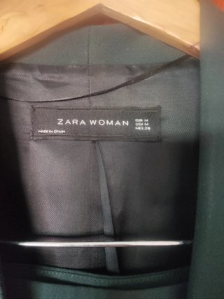 Traje Zara verde botella M/38/10