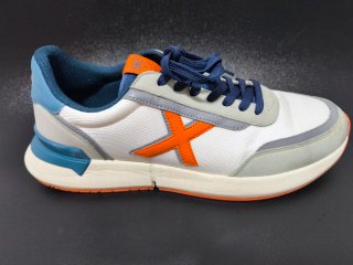 Zapatillas Munich Naranja y Blanco