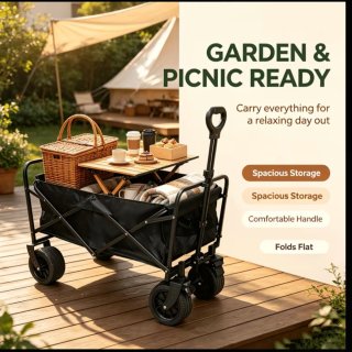 Carro Plegable Jardín/Playa/mudanzas/comprás/niños