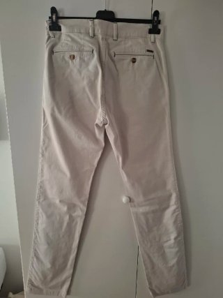 Pantalón de vestir beige hombre