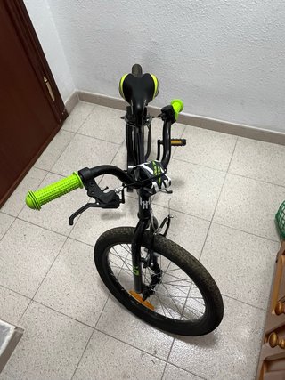 Bicicleta Hiland Infantil Negra y Verde