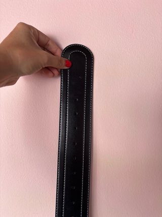Cinturón ancho Topshop negro Talla S/M