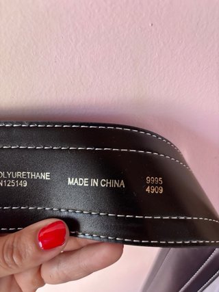 Cinturón ancho Topshop negro Talla S/M