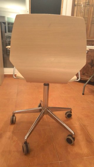 Silla de escritorio madera y metal