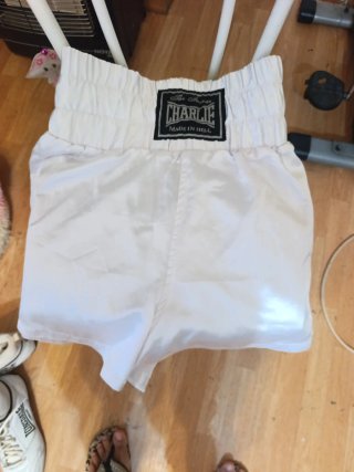 Pantalones de Boxeo Charlie Blancos