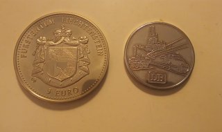 Medallas conmemorativas Alemania y Liechtenstein