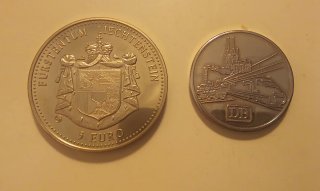 Medallas conmemorativas Alemania y Liechtenstein