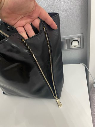 Bolso Tote Furla Negro Piel
