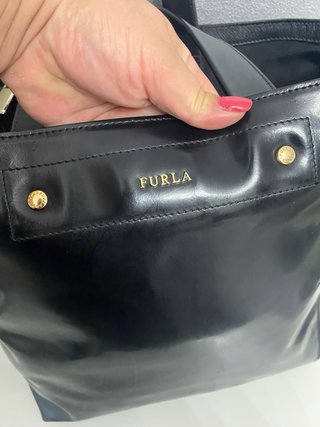 Bolso Tote Furla Negro Piel