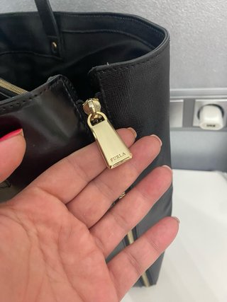 Bolso Tote Furla Negro Piel