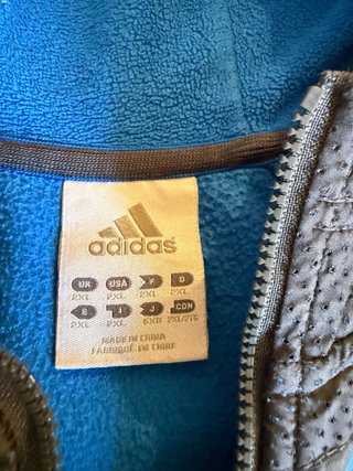 Sudadera Adidas Climawarm Azul y Gris