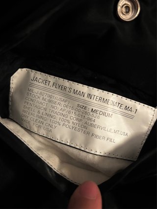 Bomber Alpha Industries MA-1 Tom Cat Negra